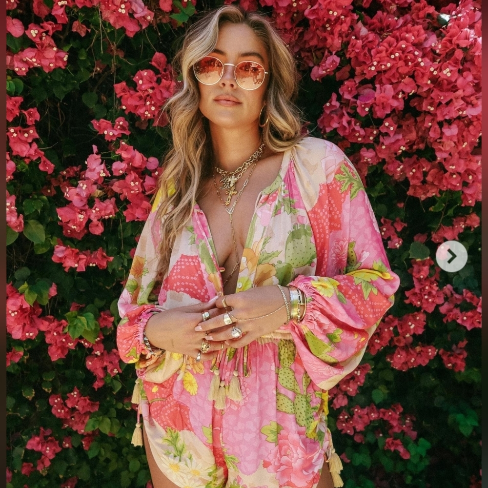 Spell Pink Floral Romper